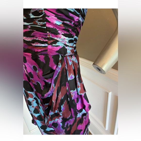 Leopard printed dress size 10, made of 100% silk - Picture 6 of 12